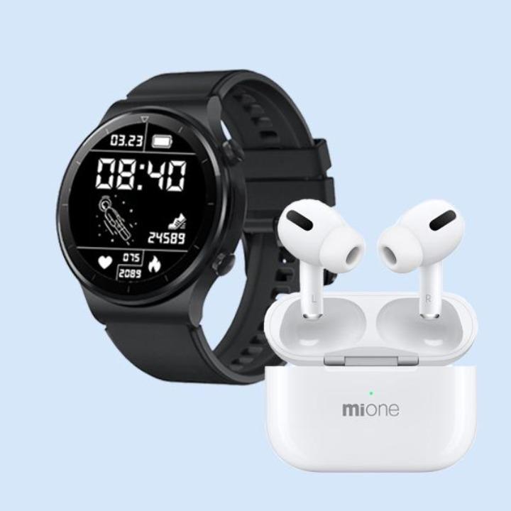 Combo product Mione latest watch W40 + mipod 3 bluetooth headset Combo product Mione latest watch W40 + mipod 3 bluetooth headset